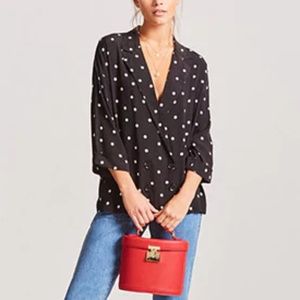 Forever 21 Polka Dot Blouse size Small